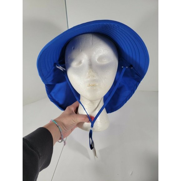 NWT Full Protection Coverage Hat Blue One Size Adjustable Connectyle UPF 50+ - Picture 10 of 11